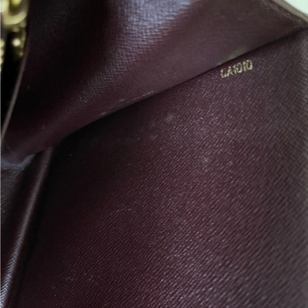 Louis Vuitton Taiga Selenga Pochette Clutch in Burgundy , COA included - Picture 9 of 15